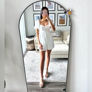 Abercrombie & Fitch Open Back Puff Sleeve Romper
